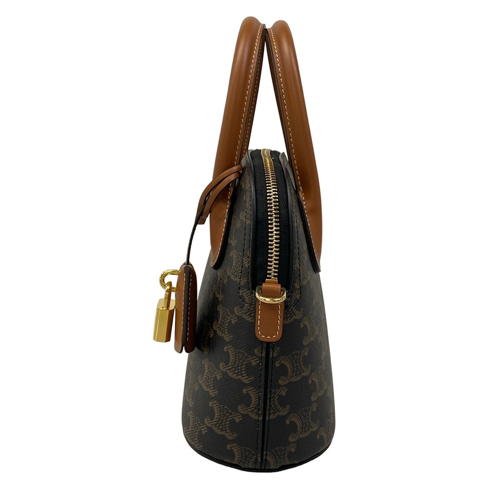 Celine Teen Honolyn Bag Handbag 120682DNK.04LU Tan (Brown) Triomphe Canvas Calf - Picture 4 of 8